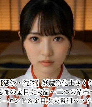 【エロ漫画raw】【憑依・洗脳】妖魔浄化士さくら 恐怖の金目太夫編 〜二つの結末〜 ハッピーエンド＆金目太夫勝利バッドエンド