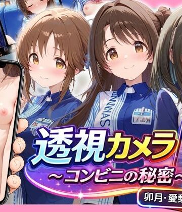 【エロ漫画raw】透視カメラ〜コンビニの秘密〜 卯月・愛梨・文香編