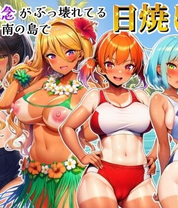 【エロ漫画raw】貞操観念がぶっ壊れてる南の島で日焼け女子校生たちとハメまくる話