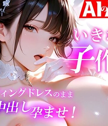 【エロ漫画raw】【AIのAV動画】いきなり子作り ウェディングドレスのまま中出し孕ませ！