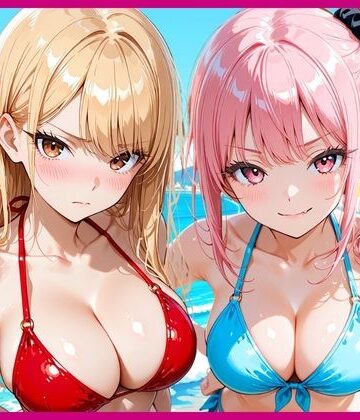 【エロ漫画raw】一軍ギャルに誘われて海水浴の後に搾精された話