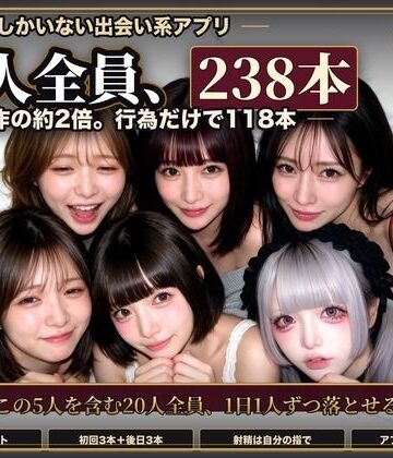 【エロ漫画raw】【実写系Hゲーム】ヤリマンしかいない出会い系アプリ2 〜スワイプして即ホテル〜